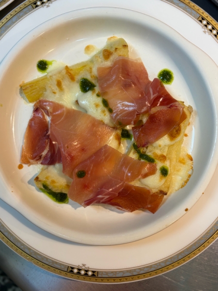 竹の子とモッツァレラのオーブン焼き