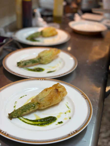 花ズッキーニのフリット